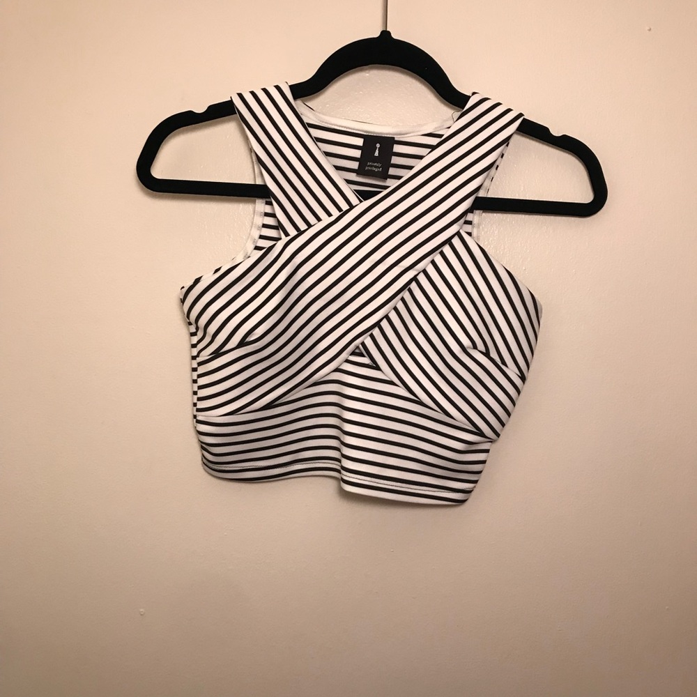 Striped crop top